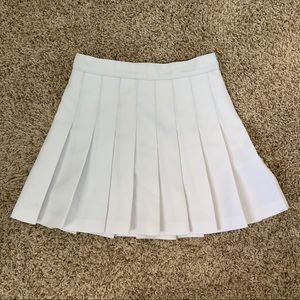 White American Apparel Tennis Skirt